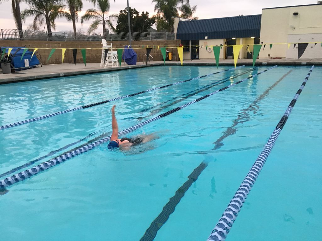 Back stroke practice