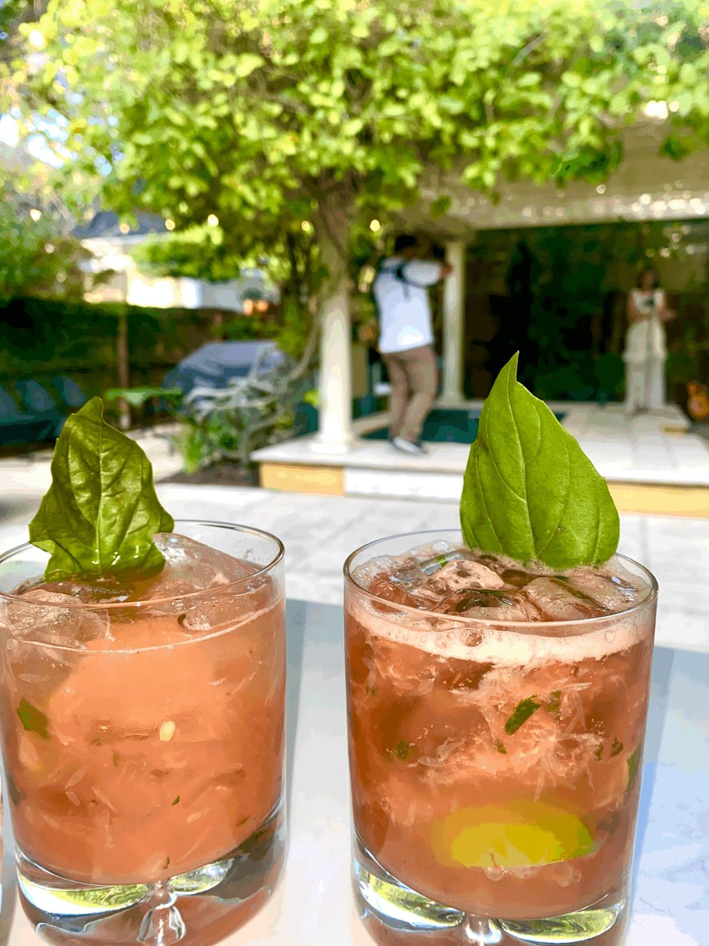 Watermelon Basil Caipirinha