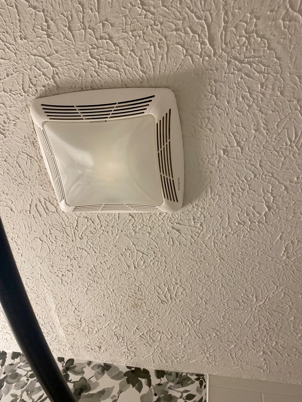 Oliver installed a new exhaust fan in our bathroom