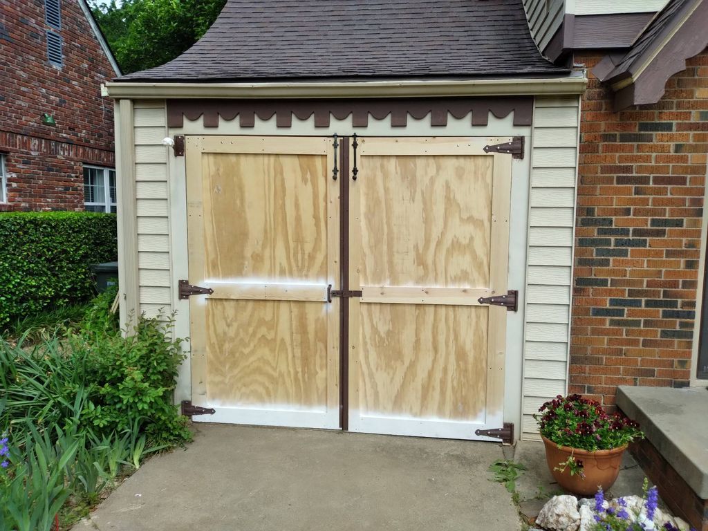 Repaired doors