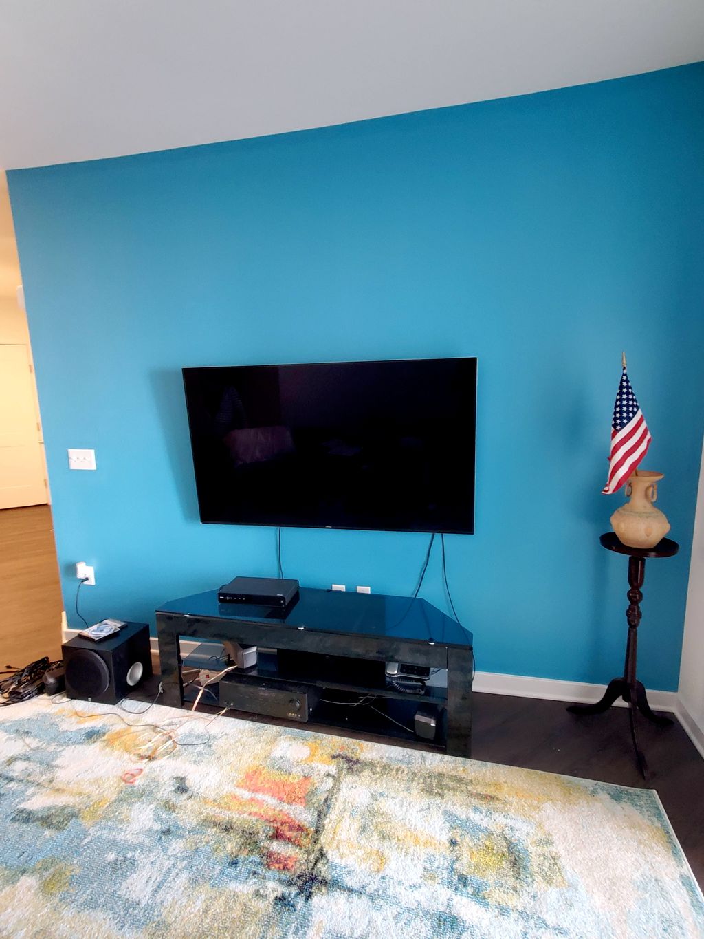 After painting accent color on 1 wall