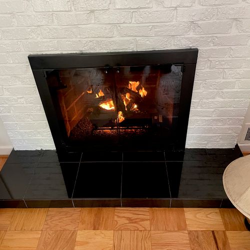 Gas Log Fireplace System Installed