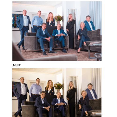 Color correction and object removal - corporate we