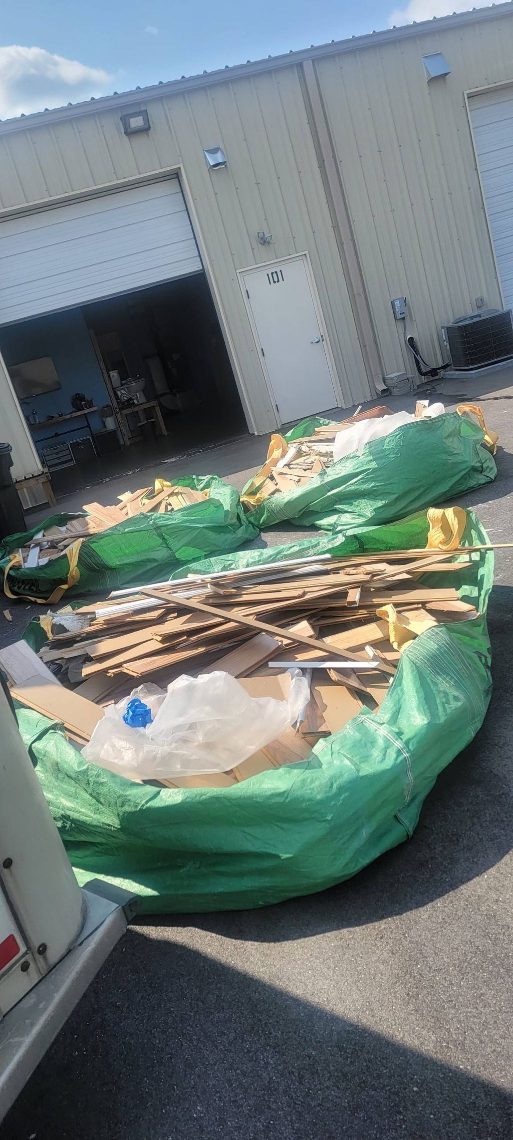 On-site pick up from 1 of our commercial clients i
