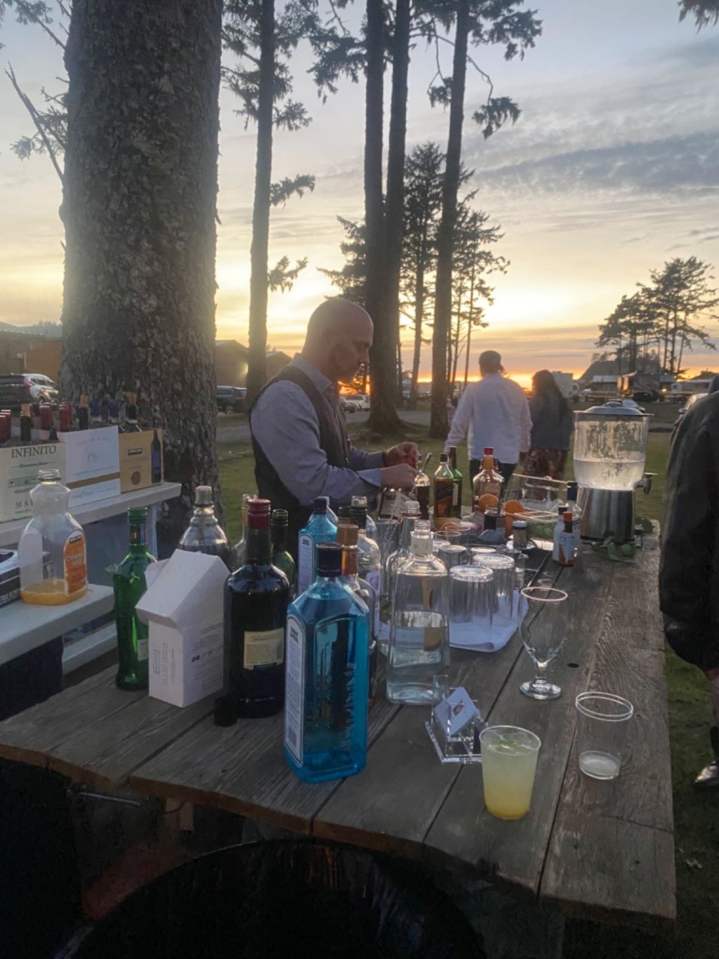 Hired skylar to bartend at my wedding at la push, 