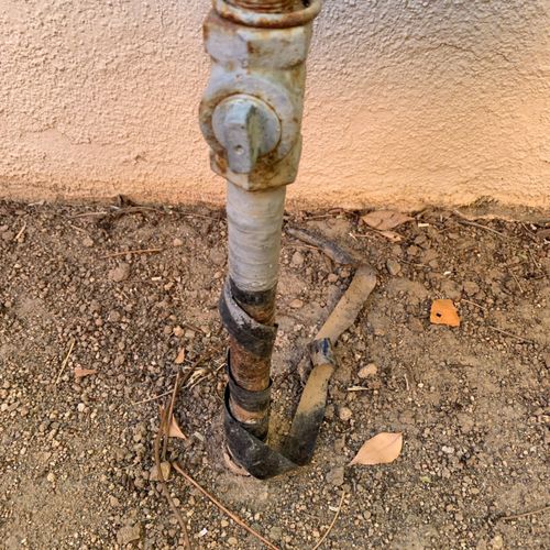 Corroded gas lines can eventually lead to a gas le