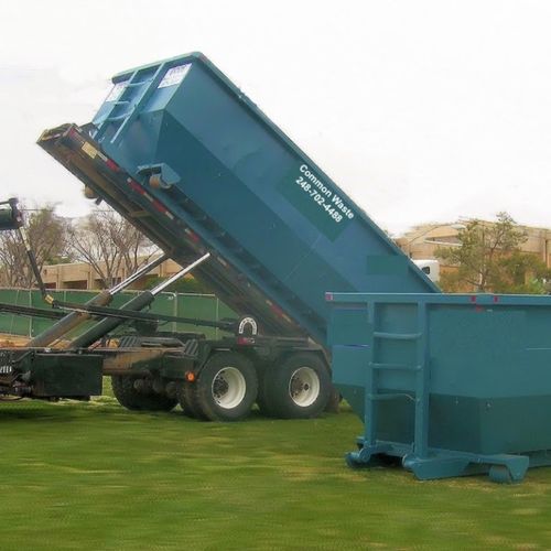 Common Waste delivered a 30 yard dumpster on time 