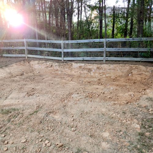 I needed an area of my backyard levelled. He did a