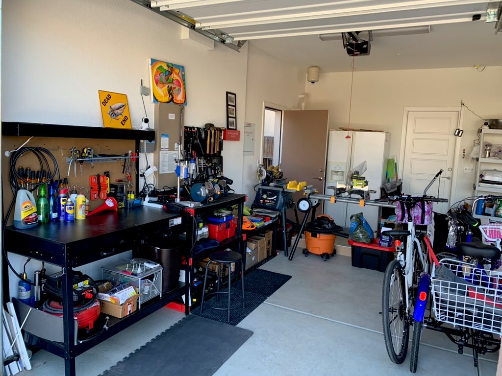 Side garage clean up after. 