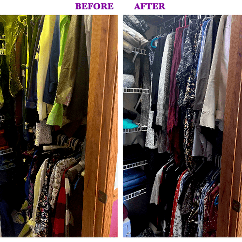 This client had years of clothes accumulating in h