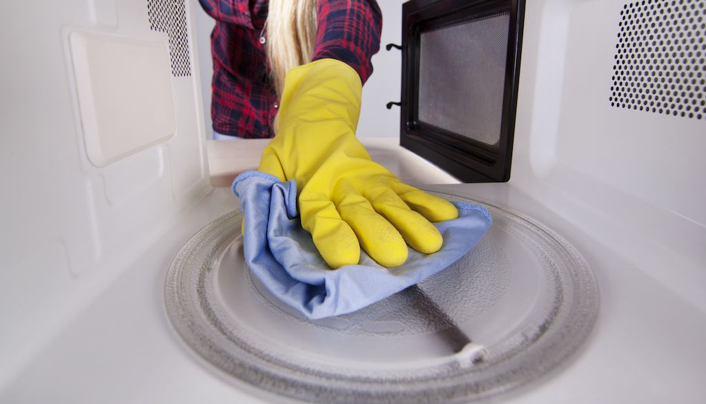 cleaning microwave plate