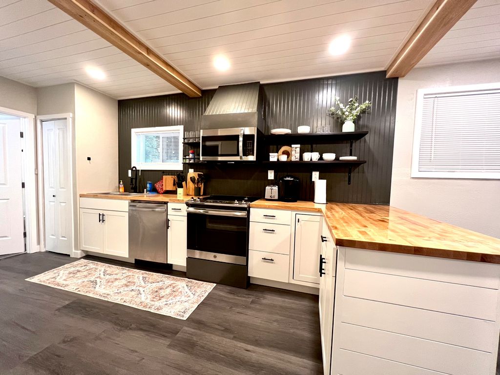 Full interior remodel—kitchen, walls, ceiling, flo