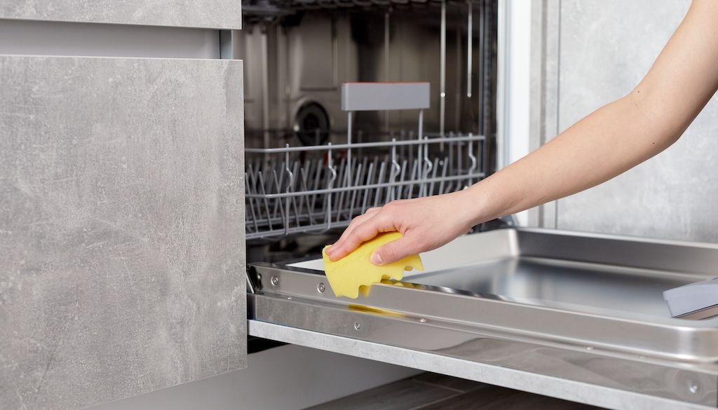 cleaning dishwasher door seal and gasket