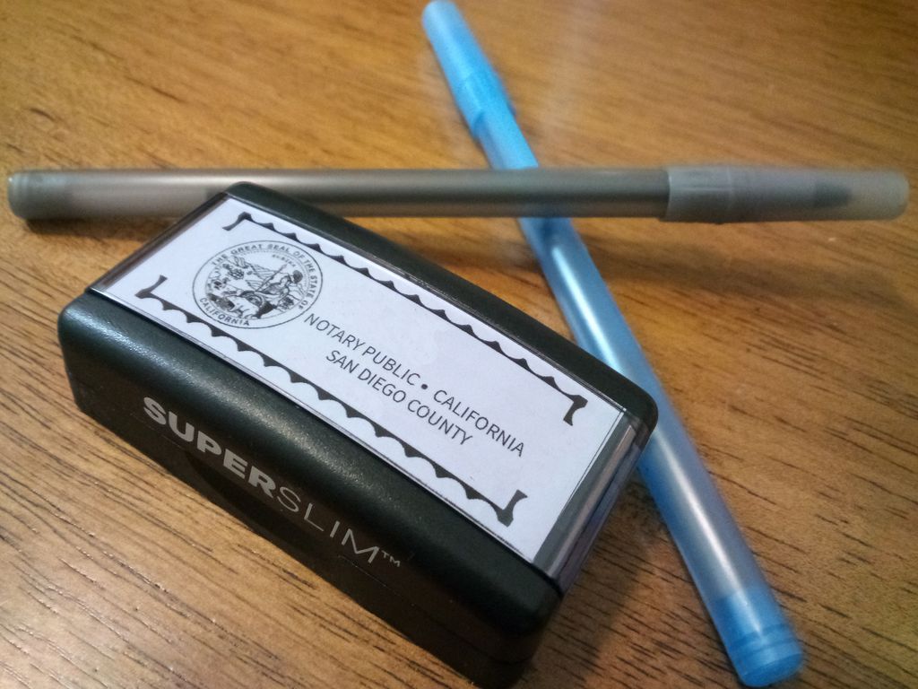 Notary Stamp Pen Display