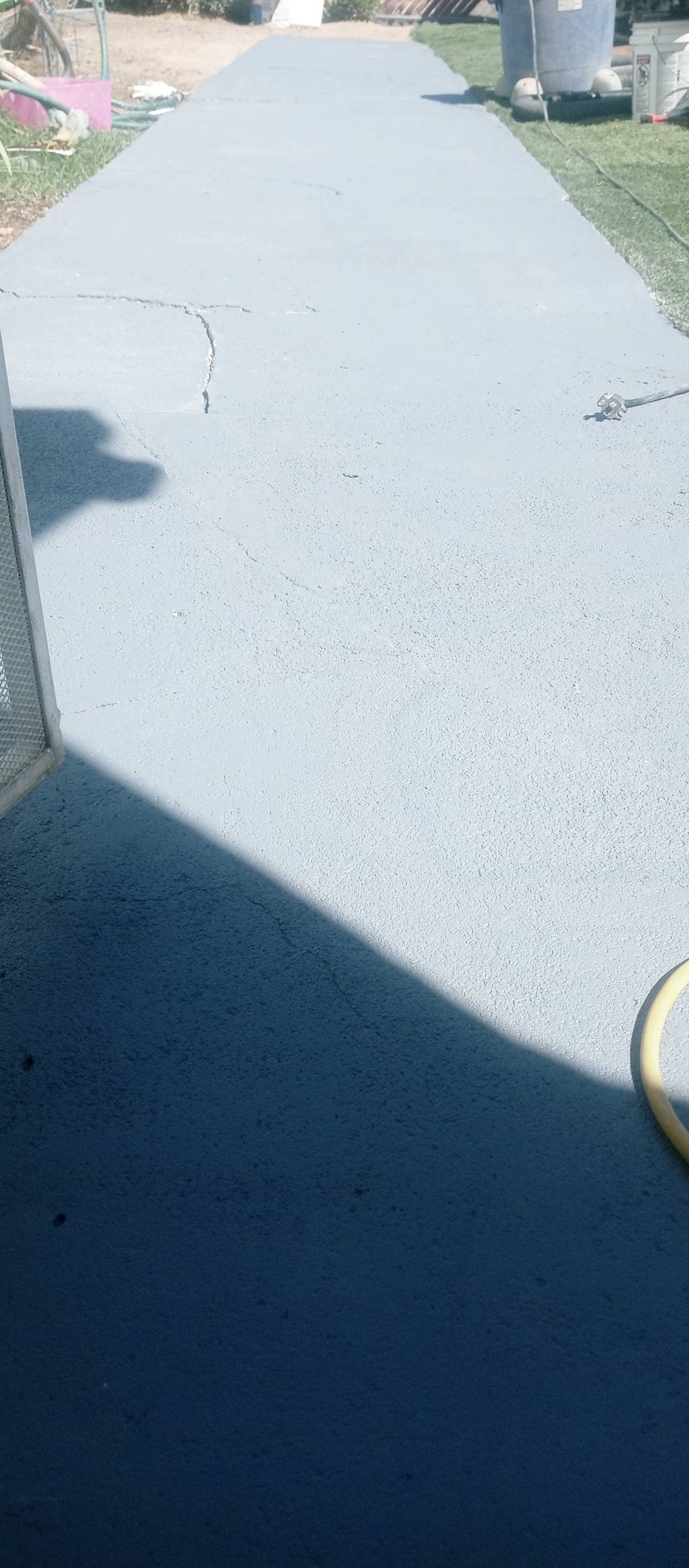 sidewalk before painting