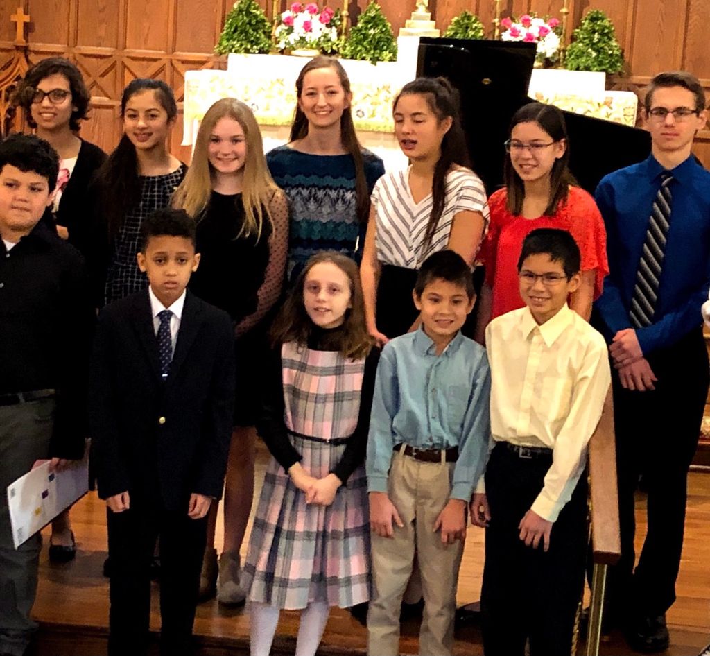 My students after a Recital. 