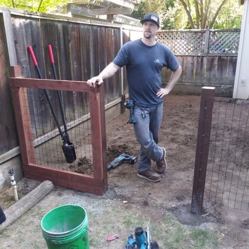 Newman Construction built a quality fence/gate for