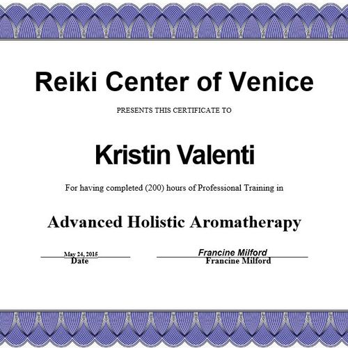 Advanced Aromatherapy Certificate