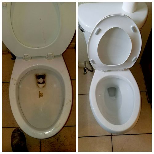 Before And After Toilet Install