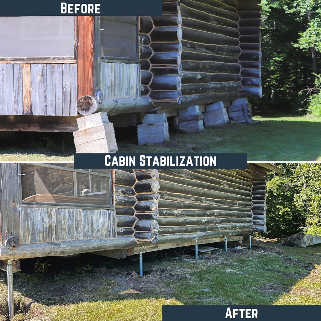 Cabin Foundation Stabilization