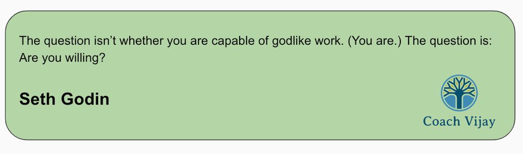 The power is within you! You're it!