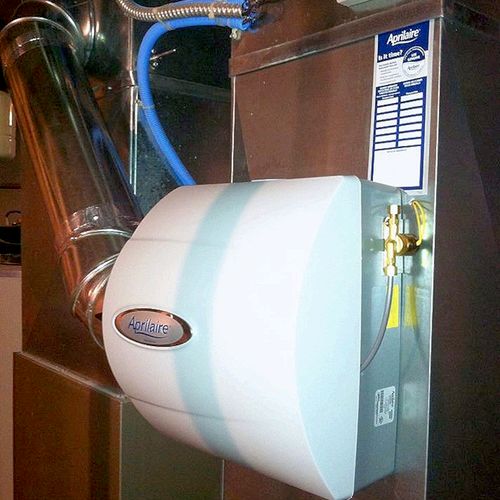 whole house humidifier installed 