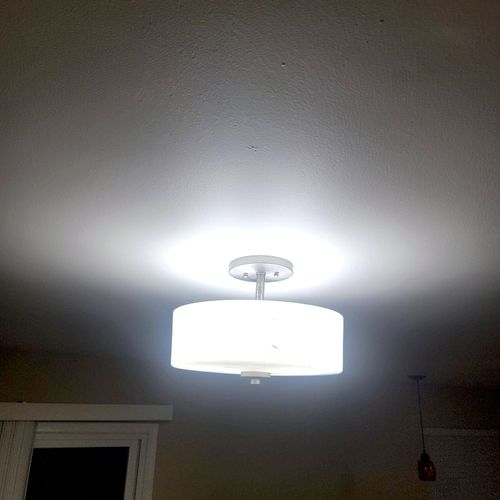 Renounted my ceiling light. Very responsive and gr