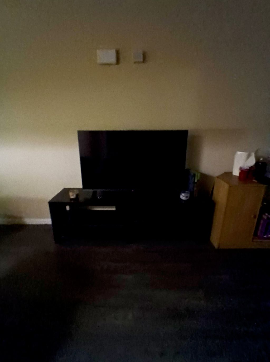 He put my entertainment center  and  recliner toge