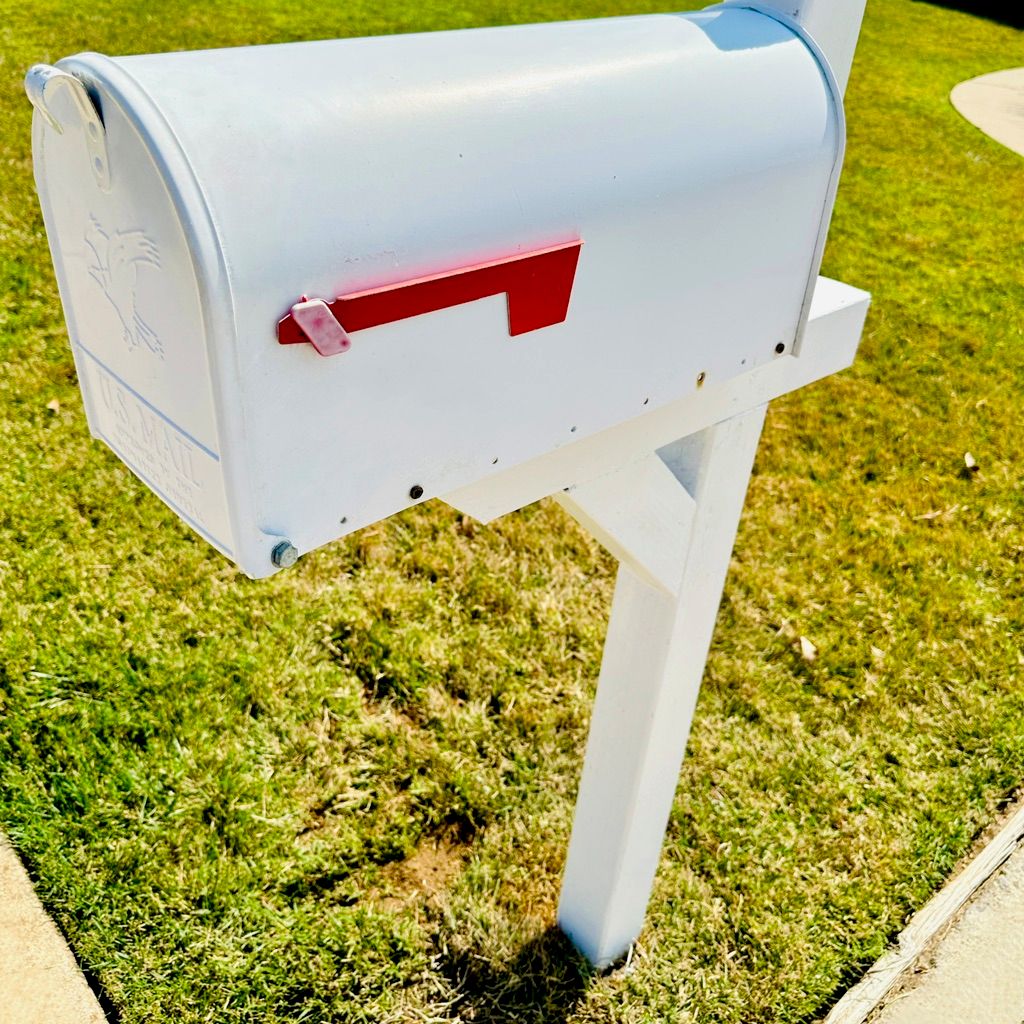 My mailbox needed to be repaired. The wood post th