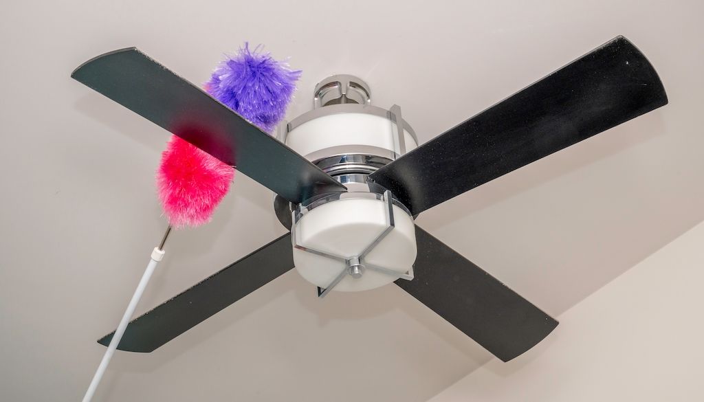 cleaning ceiling fans