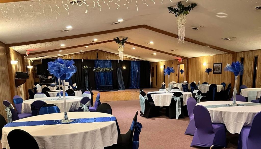 Shades of blue party theme 