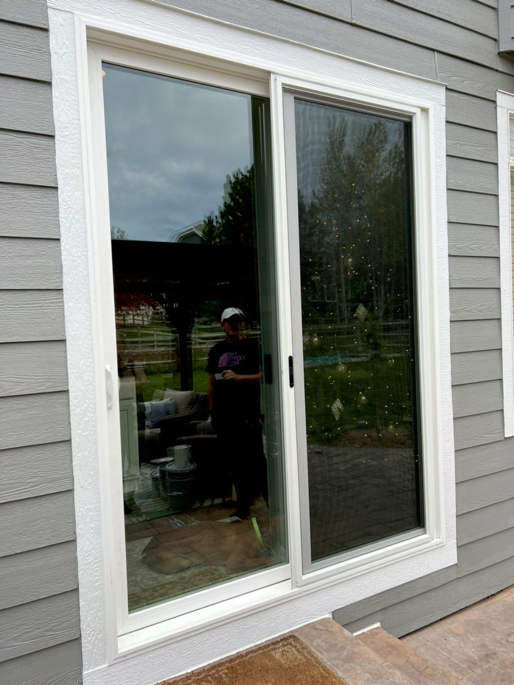 Anlin custom sliding glass door installation