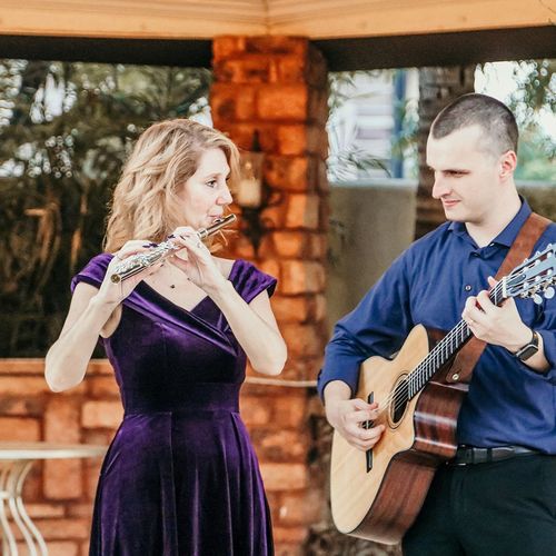 Flute and guitar for weddings