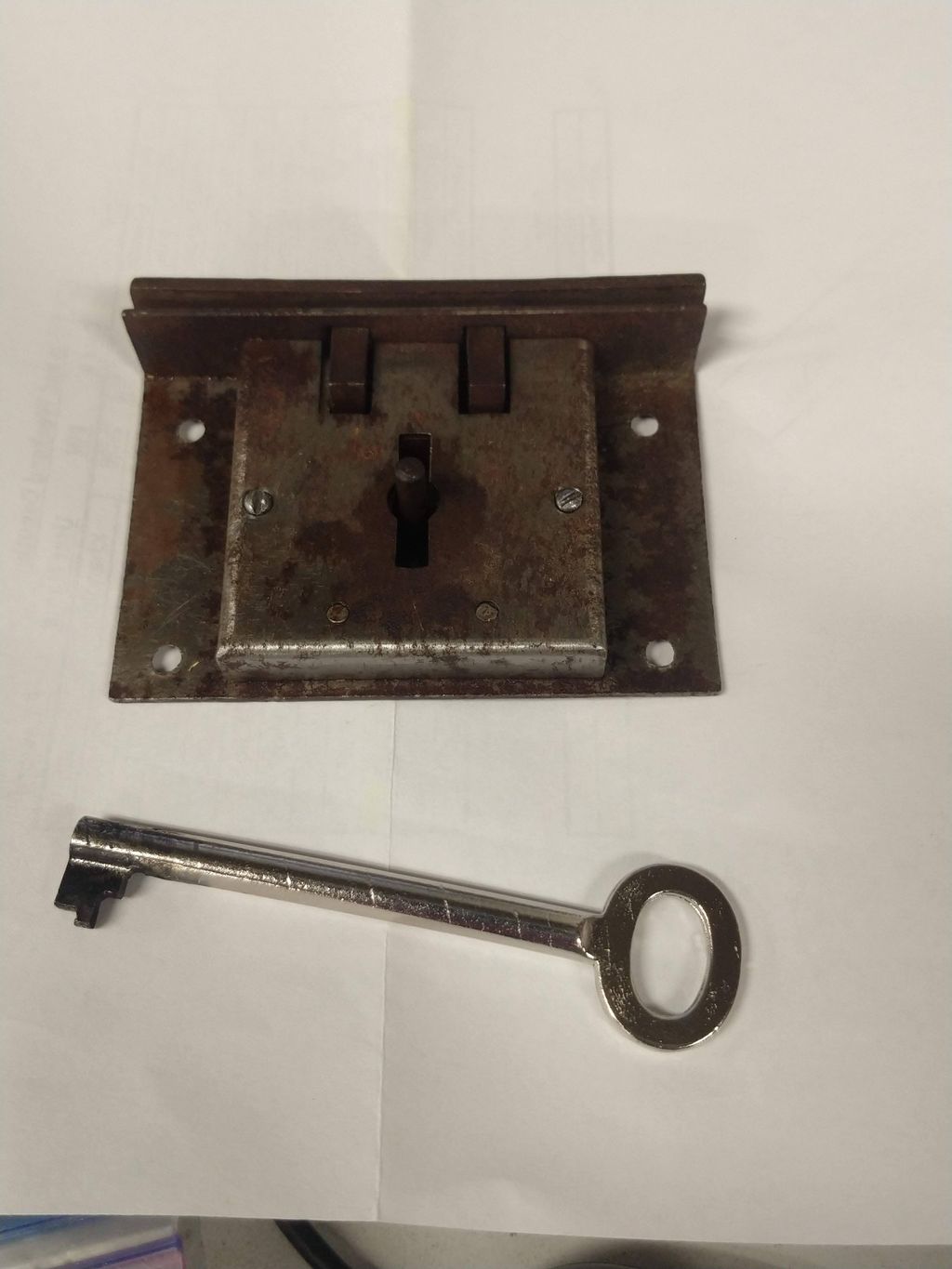 handmade keys for 1920's tool box lock