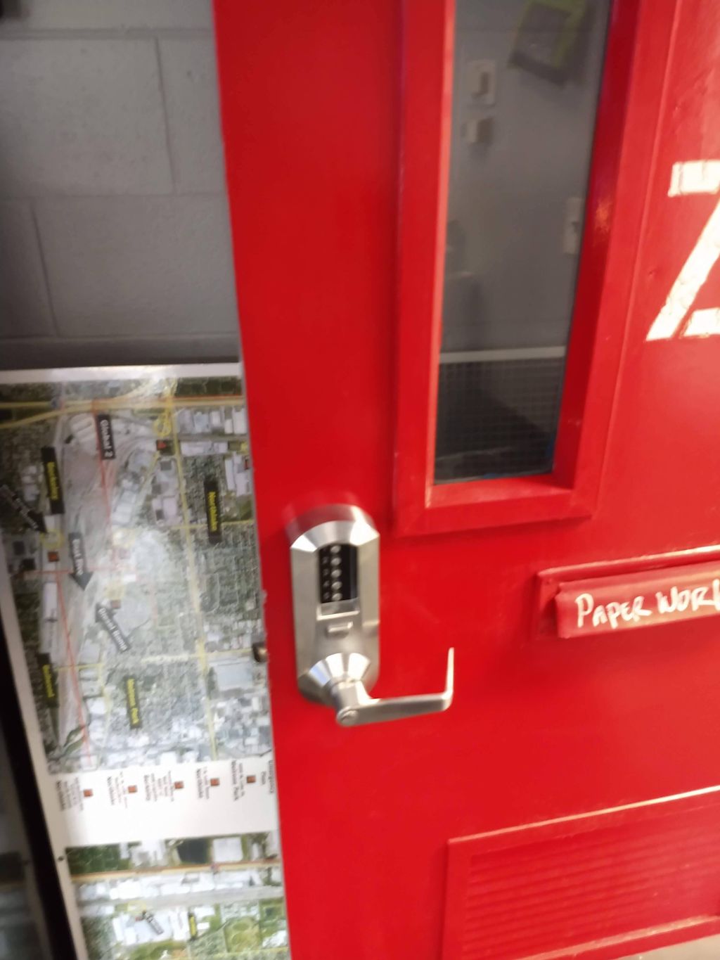 combo lock install for Union Pacific Railroad