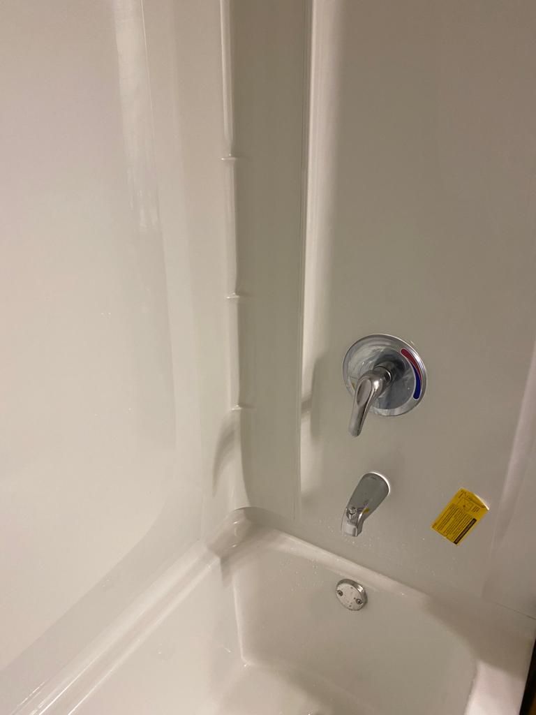 New Fiberglass Shower