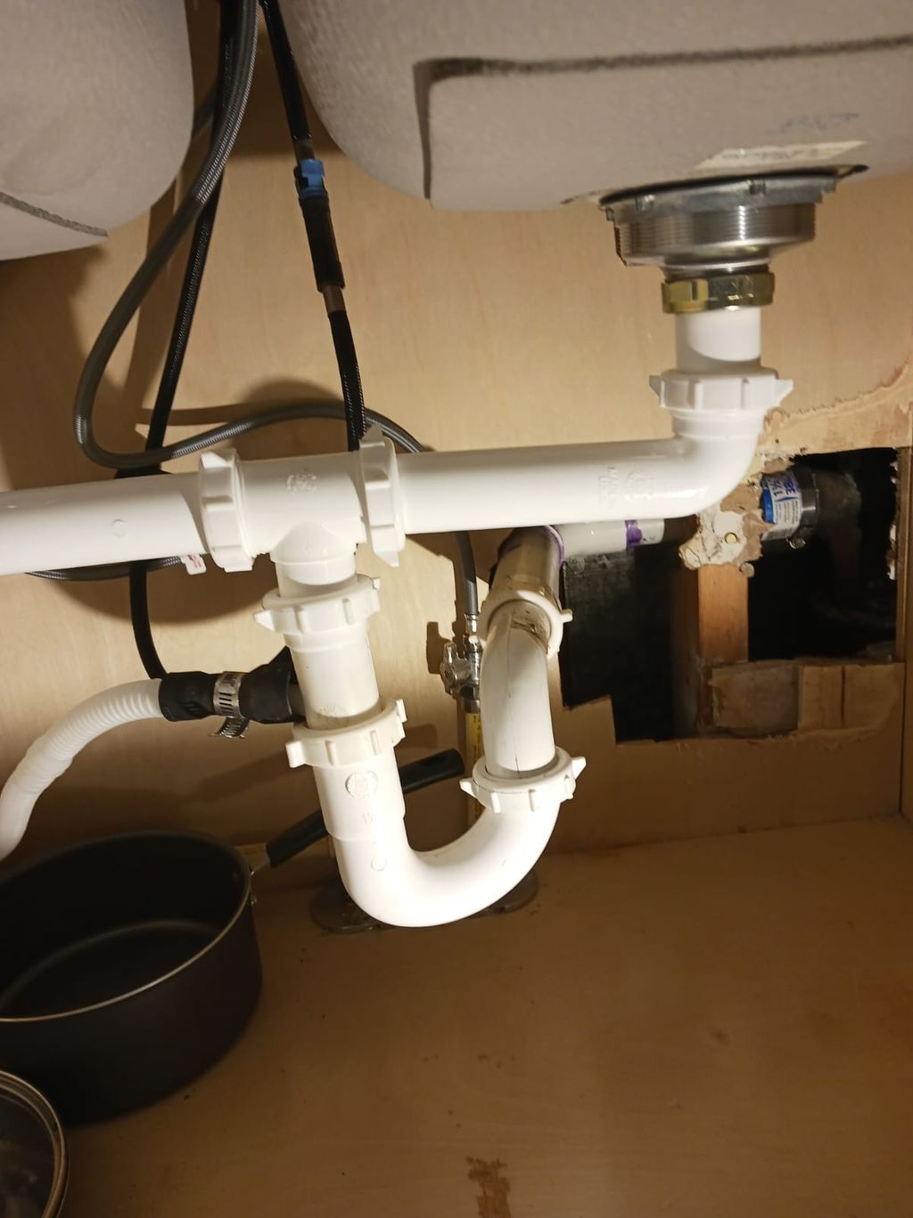 P-trap Drain Line Installation