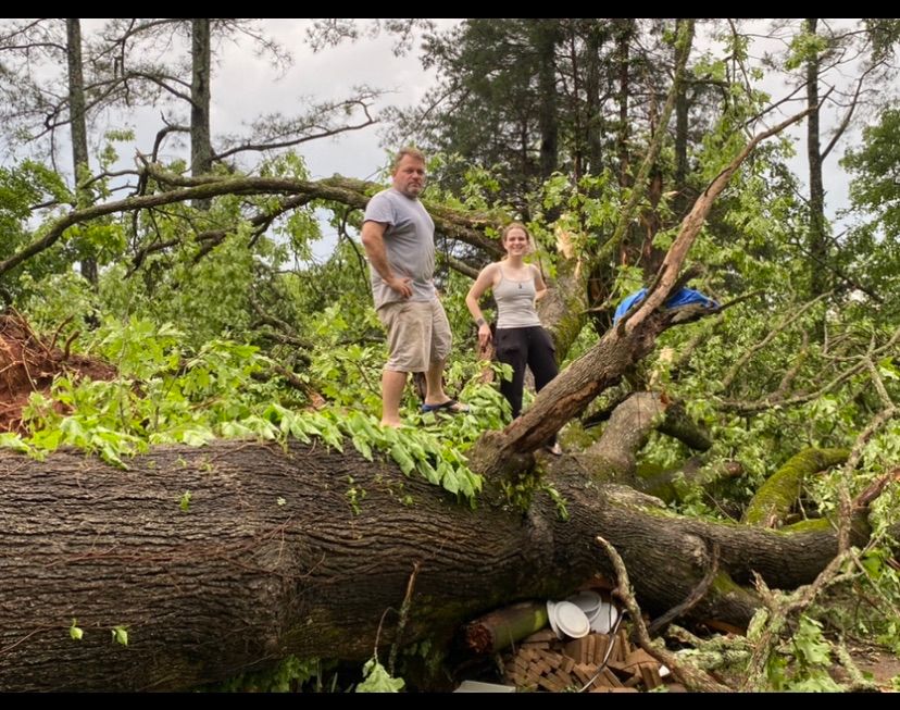 Tornado in Winterville.  We were first on the scen