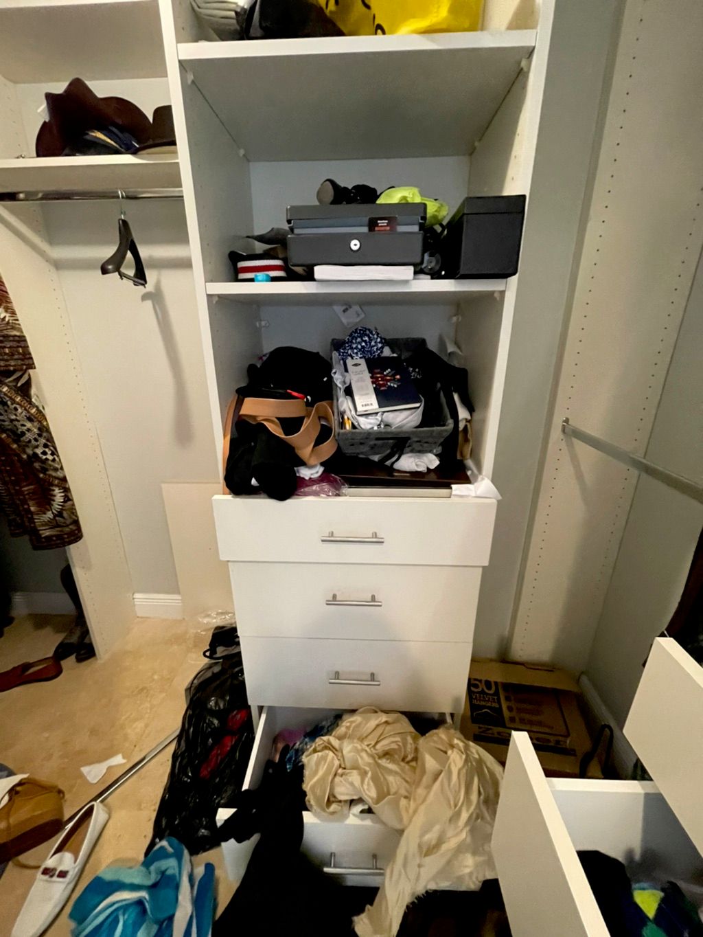 Before walk in closet 
