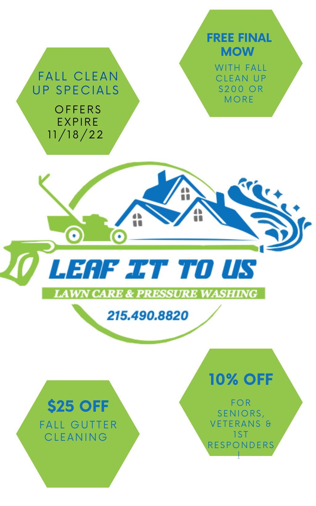 Fall specials available until 11/18/22