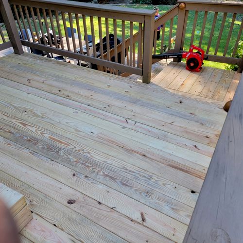 I hired TNA to replace the boards in my deck. Jeff