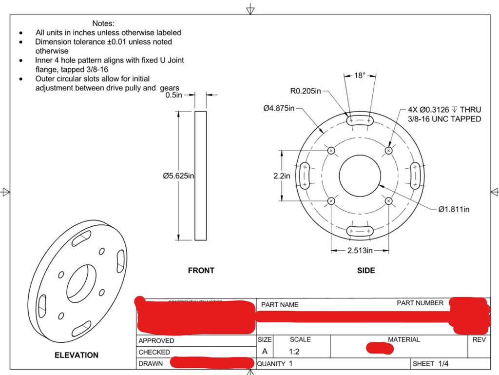 Manufacturing Drawing
