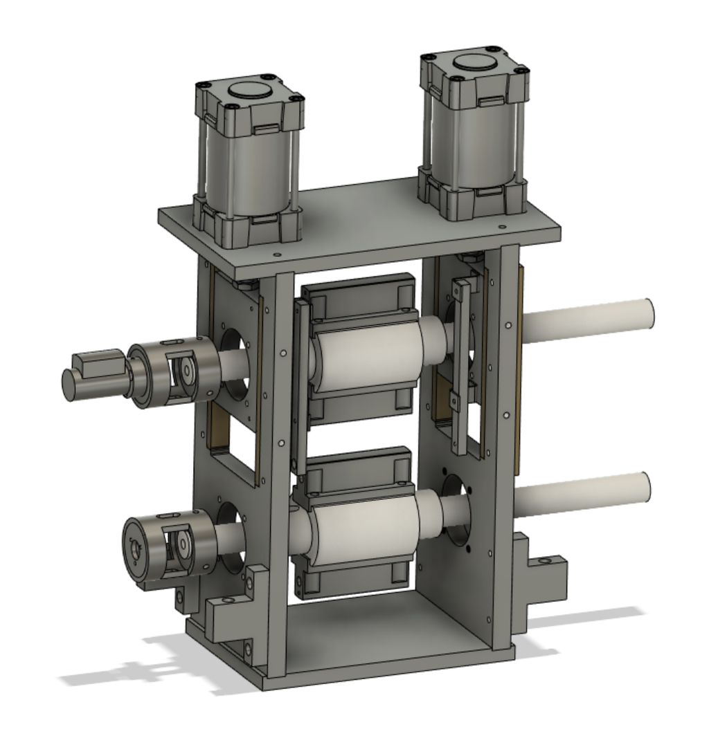 section of an industrial manufacturing section