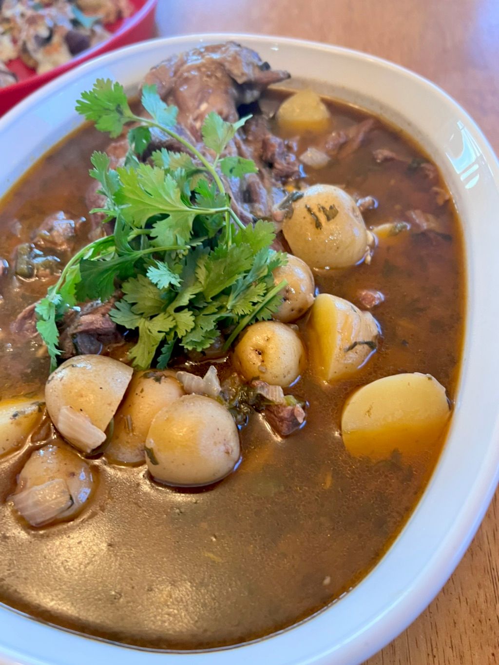 Seco De Cordero (Peruvian lamb stew)