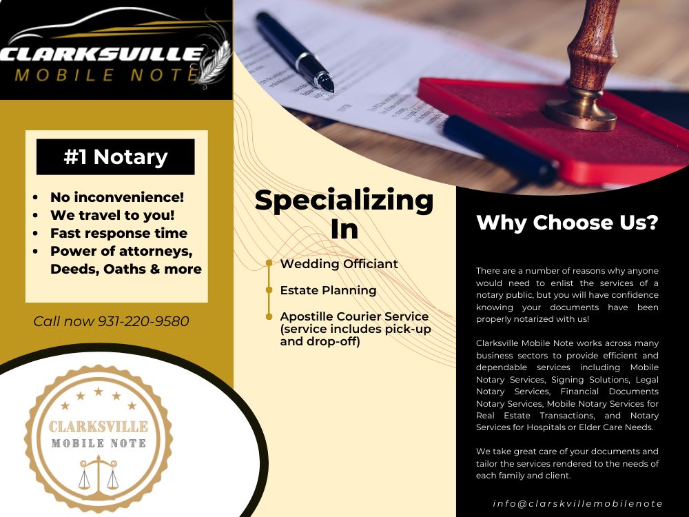 Contact us for your Estate Planning & Wedding Offi