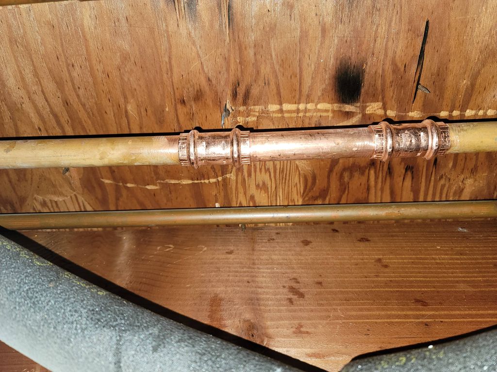 Cooper pipe repair 