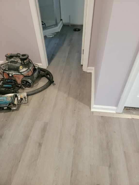 Floor installation completed 