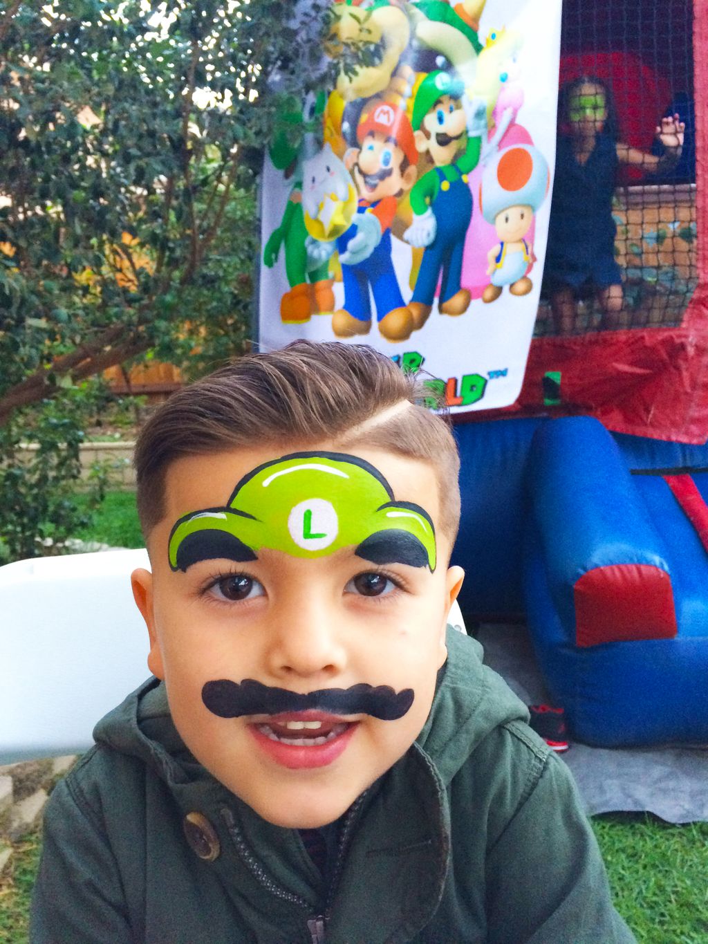 Luigi Face Paint