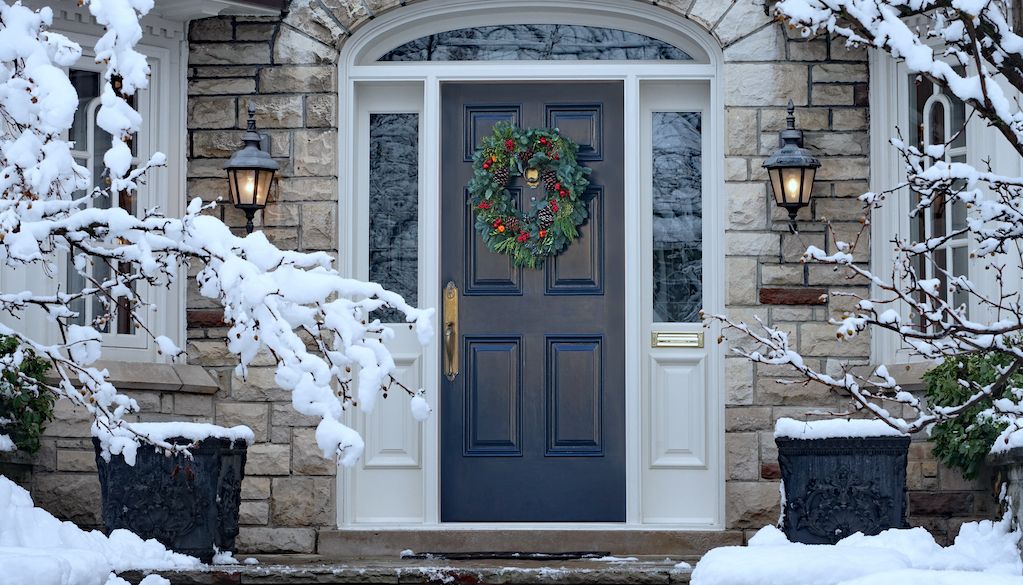 front door christmas decor