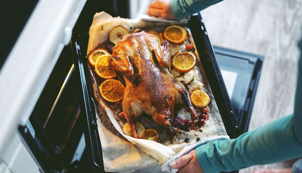 christmas dinner turkey oven